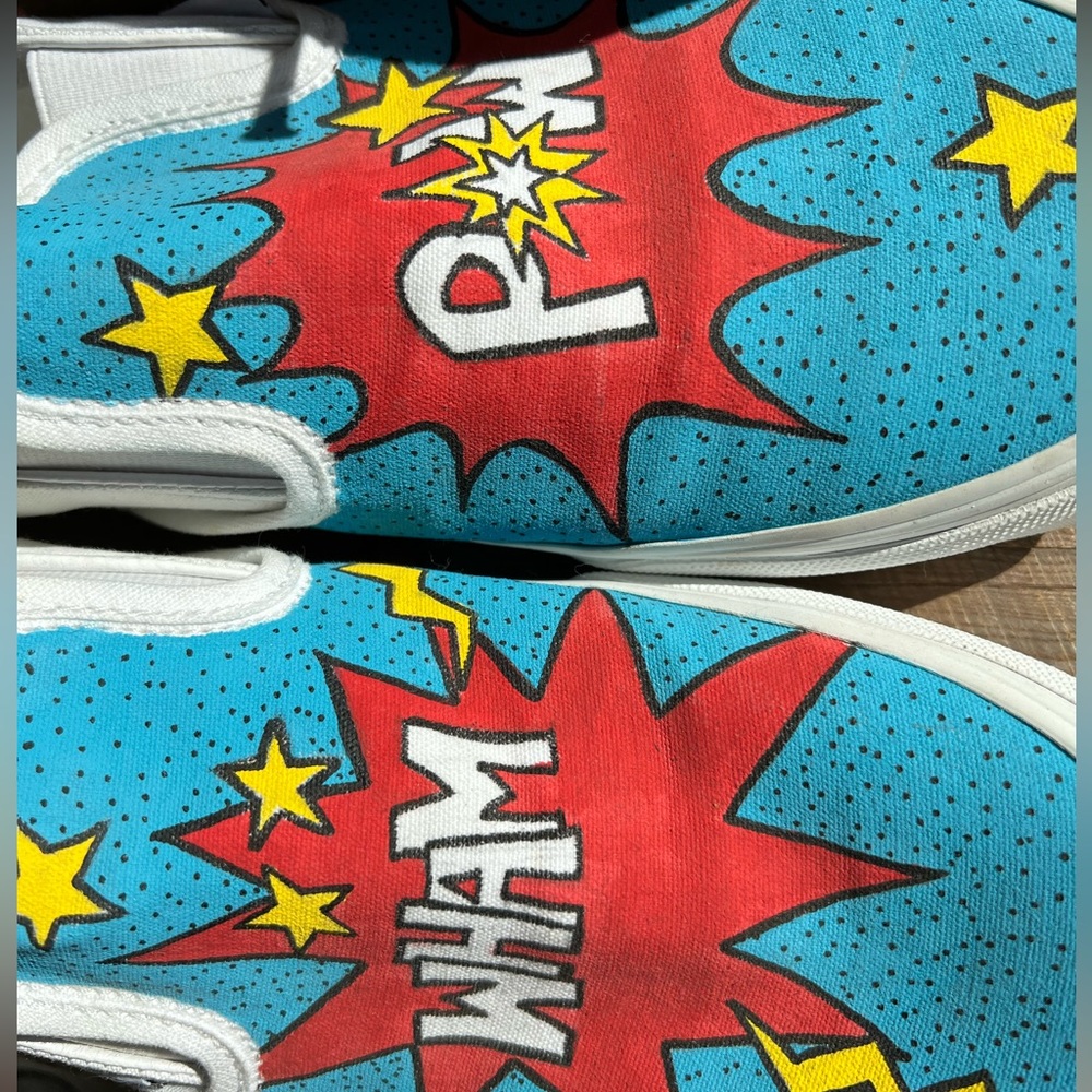 Vans Men’s size 11.5 Classic Slip-On. Hand painted One of a kind. Never worn.